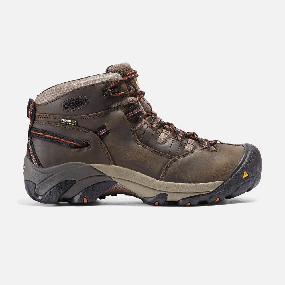NWT Keen Utility Footwear Detroit Mid Soft Toe Boots Black Olive